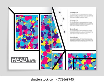 Abstract vector layout background set. For art template design, list, front page, mockup brochure theme style, banner, idea, cover, booklet, print, flyer, book, blank, card, ad, sign, sheet, a4.