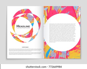 Abstract vector layout background set. For art template design, list, front page, mockup brochure theme style, banner, idea, cover, booklet, print, flyer, book, blank, card, ad, sign, sheet, a4