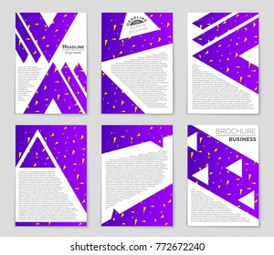 Abstract vector layout background set. For art template design, list, front page, mockup brochure theme style, banner, idea, cover, booklet, print, flyer, book, blank, card, ad, sign, sheet, a4