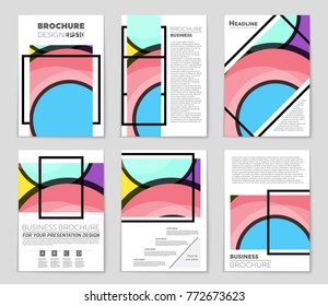 Abstract vector layout background set. For art template design, list, front page, mockup brochure theme style, banner, idea, cover, booklet, print, flyer, book, blank, card, ad, sign, sheet,, a4.