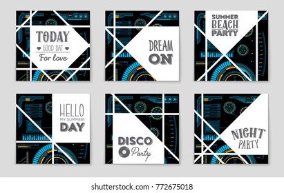 Abstract vector layout background set. For art template design, list, front page, mockup brochure theme style, banner, idea, cover, booklet, print, flyer, book, blank, card, ad, sign, sheet, a4.