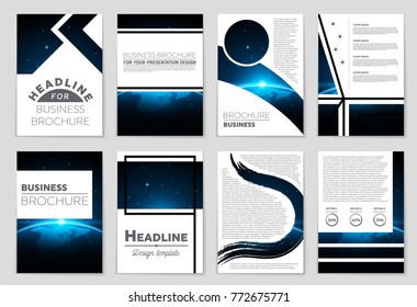 Abstract vector layout background set. For art template design, list, front page, mockup brochure theme style, banner, idea, cover, booklet, print, flyer, book, blank, card, ad, sign, sheet, a4
