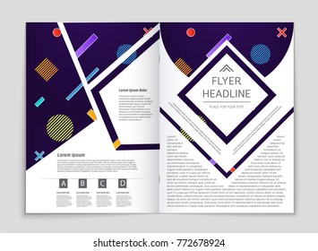 Abstract vector layout background set. For art template design, list, front page, mockup brochure theme style, banner, idea, cover, booklet, print, flyer, book, blank, card, ad, sign, sheet, a4.