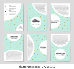 Abstract vector layout background set. For art template design, list, front page, mockup brochure theme style, banner, idea, cover, booklet, print, flyer, book, blank, card, ad, sign, sheet, a4