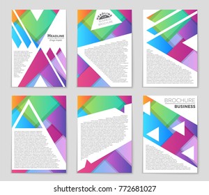 Abstract vector layout background set. For art template design, list, front page, mockup brochure theme style, banner, idea, cover, booklet, print, flyer, book, blank, card, ad, sign, sheet,, a4.