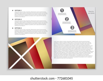 Abstract vector layout background set. For art template design, list, front page, mockup brochure theme style, banner, idea, cover, booklet, print, flyer, book, blank, card, ad, sign, sheet, a4