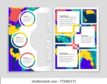 Abstract vector layout background set. For art template design, list, front page, mockup brochure theme style, banner, idea, cover, booklet, print, flyer, book, blank, card, ad, sign, sheet, a4
