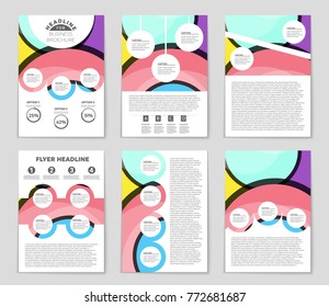 Abstract vector layout background set. For art template design, list, front page, mockup brochure theme style, banner, idea, cover, booklet, print, flyer, book, blank, card, ad, sign, sheet,, a4.