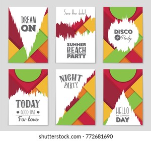 Abstract vector layout background set. For art template design, list, front page, mockup brochure theme style, banner, idea, cover, booklet, print, flyer, book, blank, card, ad, sign, sheet,, a4.