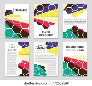 Abstract vector layout background set. For art template design, list, front page, mockup brochure theme style, banner, idea, cover, booklet, print, flyer, book, blank, card, ad, sign, sheet,, a4.