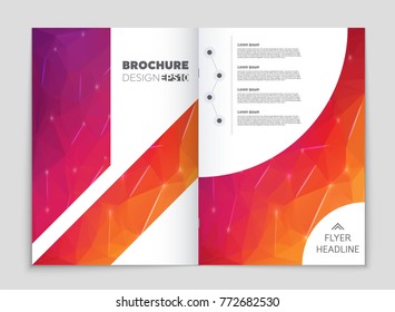 Abstract vector layout background set. For art template design, list, front page, mockup brochure theme style, banner, idea, cover, booklet, print, flyer, book, blank, card, ad, sign, sheet, a4