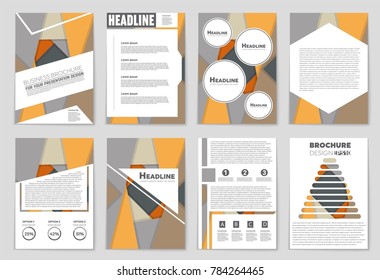 Abstract vector layout background set. For art template design, list, front page, mockup brochure theme style, banner, idea, cover, booklet, print, flyer, book, blank, card, ad, sign, sheet,, a4.