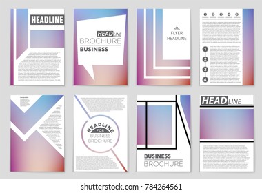 Abstract vector layout background set. For art template design, list, front page, mockup brochure theme style, banner, idea, cover, booklet, print, flyer, book, blank, card, ad, sign, sheet,, a4.