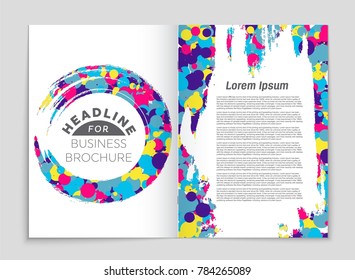 Abstract vector layout background set. For art template design, list, front page, mockup brochure theme style, banner, idea, cover, booklet, print, flyer, book, blank, card, ad, sign, sheet, a4.