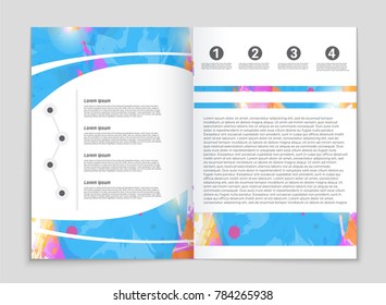 Abstract vector layout background set. For art template design, list, front page, mockup brochure theme style, banner, idea, cover, booklet, print, flyer, book, blank, card, ad, sign, sheet, a4