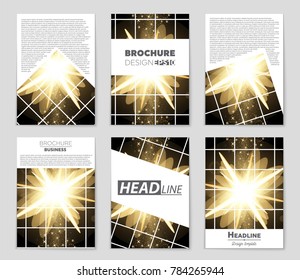 Abstract vector layout background set. For art template design, list, front page, mockup brochure theme style, banner, idea, cover, booklet, print, flyer, book, blank, card, ad, sign, sheet, a4