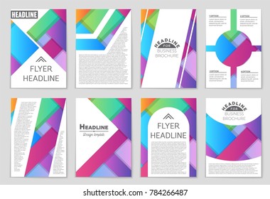 Abstract vector layout background set. For art template design, list, front page, mockup brochure theme style, banner, idea, cover, booklet, print, flyer, book, blank, card, ad, sign, sheet,, a4.