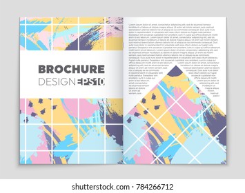 Abstract vector layout background set. For art template design, list, front page, mockup brochure theme style, banner, idea, cover, booklet, print, flyer, book, blank, card, ad, sign, sheet, a4