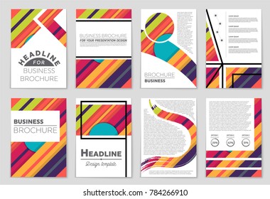 Abstract vector layout background set. For art template design, list, front page, mockup brochure theme style, banner, idea, cover, booklet, print, flyer, book, blank, card, ad, sign, sheet,, a4.