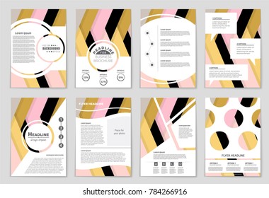 Abstract vector layout background set. For art template design, list, front page, mockup brochure theme style, banner, idea, cover, booklet, print, flyer, book, blank, card, ad, sign, sheet,, a4.