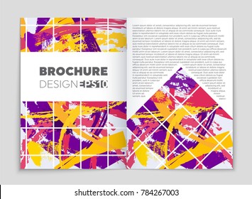 Abstract vector layout background set. For art template design, list, front page, mockup brochure theme style, banner, idea, cover, booklet, print, flyer, book, blank, card, ad, sign, sheet, a4