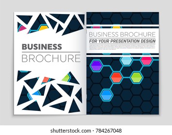 Abstract vector layout background set. For art template design, list, front page, mockup brochure theme style, banner, idea, cover, booklet, print, flyer, book, blank, card, ad, sign, sheet, a4.