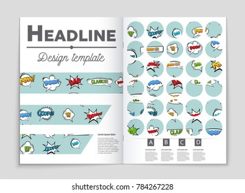 Abstract vector layout background set. For art template design, list, front page, mockup brochure theme style, banner, idea, cover, booklet, print, flyer, book, blank, card, ad, sign, sheet, a4.