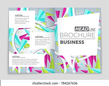 Abstract vector layout background set. For art template design, list, front page, mockup brochure theme style, banner, idea, cover, booklet, print, flyer, book, blank, card, ad, sign, sheet, a4.