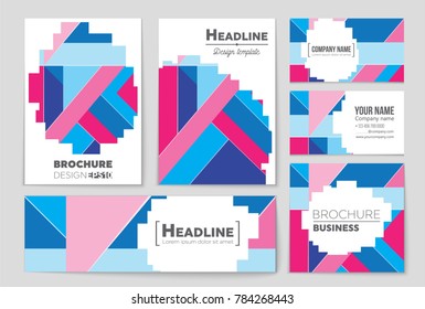 Abstract vector layout background set. For art template design, list, front page, mockup brochure theme style, banner, idea, cover, booklet, print, flyer, book, blank, card, ad, sign, sheet, a4