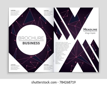 Abstract vector layout background set. For art template design, list, front page, mockup brochure theme style, banner, idea, cover, booklet, print, flyer, book, blank, card, ad, sign, sheet, a4.