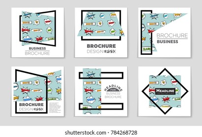 Abstract vector layout background set. For art template design, list, front page, mockup brochure theme style, banner, idea, cover, booklet, print, flyer, book, blank, card, ad, sign, sheet, a4.