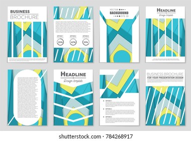 Abstract vector layout background set. For art template design, list, front page, mockup brochure theme style, banner, idea, cover, booklet, print, flyer, book, blank, card, ad, sign, sheet,, a4.