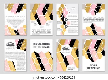 Abstract vector layout background set. For art template design, list, front page, mockup brochure theme style, banner, idea, cover, booklet, print, flyer, book, blank, card, ad, sign, sheet,, a4.