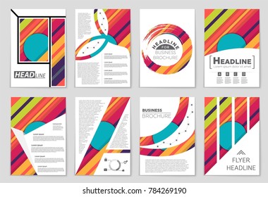Abstract vector layout background set. For art template design, list, front page, mockup brochure theme style, banner, idea, cover, booklet, print, flyer, book, blank, card, ad, sign, sheet,, a4.