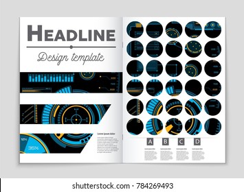 Abstract vector layout background set. For art template design, list, front page, mockup brochure theme style, banner, idea, cover, booklet, print, flyer, book, blank, card, ad, sign, sheet, a4.