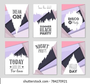 Abstract vector layout background set. For art template design, list, front page, mockup brochure theme style, banner, idea, cover, booklet, print, flyer, book, blank, card, ad, sign, sheet,, a4.