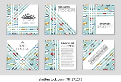Abstract vector layout background set. For art template design, list, front page, mockup brochure theme style, banner, idea, cover, booklet, print, flyer, book, blank, card, ad, sign, sheet, a4.