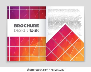 Abstract vector layout background set. For art template design, list, front page, mockup brochure theme style, banner, idea, cover, booklet, print, flyer, book, blank, card, ad, sign, sheet, a4