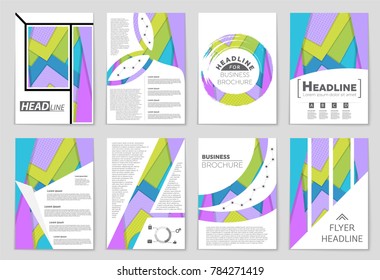 Abstract vector layout background set. For art template design, list, front page, mockup brochure theme style, banner, idea, cover, booklet, print, flyer, book, blank, card, ad, sign, sheet,, a4.
