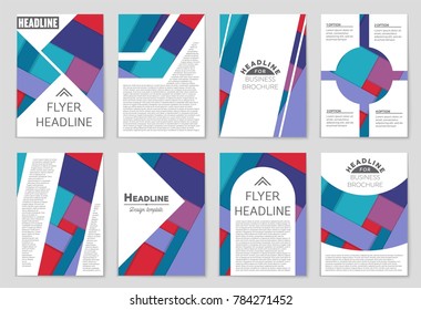 Abstract vector layout background set. For art template design, list, front page, mockup brochure theme style, banner, idea, cover, booklet, print, flyer, book, blank, card, ad, sign, sheet,, a4.