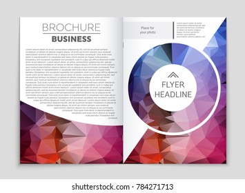 Abstract vector layout background set. For art template design, list, front page, mockup brochure theme style, banner, idea, cover, booklet, print, flyer, book, blank, card, ad, sign, sheet, a4