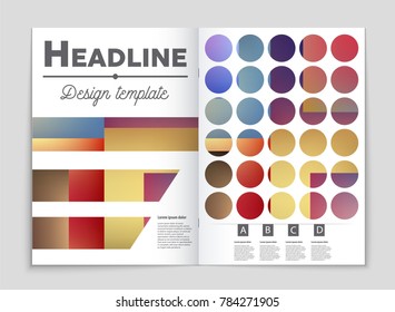 Abstract vector layout background set. For art template design, list, front page, mockup brochure theme style, banner, idea, cover, booklet, print, flyer, book, blank, card, ad, sign, sheet, a4