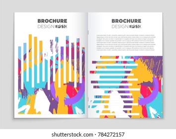 Abstract vector layout background set. For art template design, list, front page, mockup brochure theme style, banner, idea, cover, booklet, print, flyer, book, blank, card, ad, sign, sheet, a4