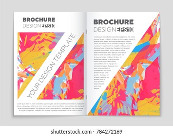 Abstract vector layout background set. For art template design, list, front page, mockup brochure theme style, banner, idea, cover, booklet, print, flyer, book, blank, card, ad, sign, sheet, a4