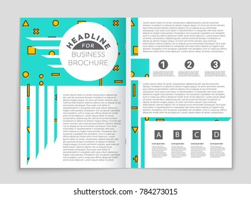 Abstract vector layout background set. For art template design, list, front page, mockup brochure theme style, banner, idea, cover, booklet, print, flyer, book, blank, card, ad, sign, sheet, a4.