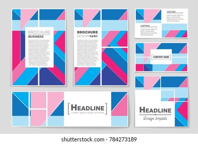 Abstract vector layout background set. For art template design, list, front page, mockup brochure theme style, banner, idea, cover, booklet, print, flyer, book, blank, card, ad, sign, sheet, a4