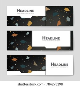 Abstract vector layout background set. For art template design, list, front page, mockup brochure theme style, banner, idea, cover, booklet, print, flyer, book, blank, card, ad, sign, sheet, a4