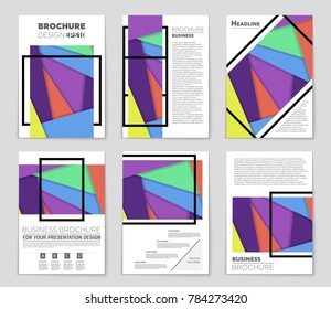 Abstract vector layout background set. For art template design, list, front page, mockup brochure theme style, banner, idea, cover, booklet, print, flyer, book, blank, card, ad, sign, sheet,, a4.