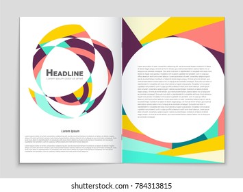 Abstract vector layout background set. For art template design, list, front page, mockup brochure theme style, banner, idea, cover, booklet, print, flyer, book, blank, card, ad, sign, sheet, a4