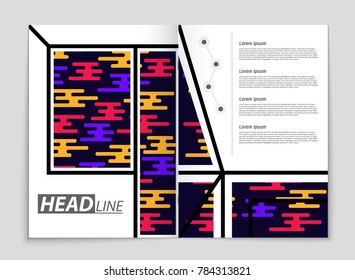 Abstract vector layout background set. For art template design, list, front page, mockup brochure theme style, banner, idea, cover, booklet, print, flyer, book, blank, card, ad, sign, sheet, a4.
